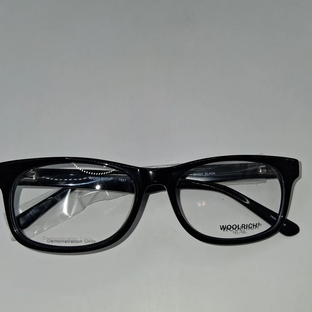 Woolrich 7857 Unisex Adult Eyeglasses Frame  Black Full Rim 56-18-150
